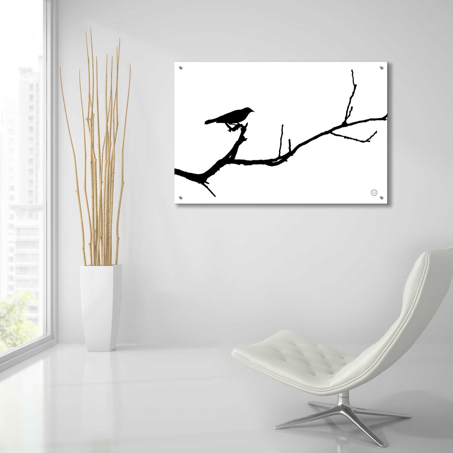 Epic Art 'Bird Silhouette' by Nathan Larson, Acrylic Glass Wall Art,36x24