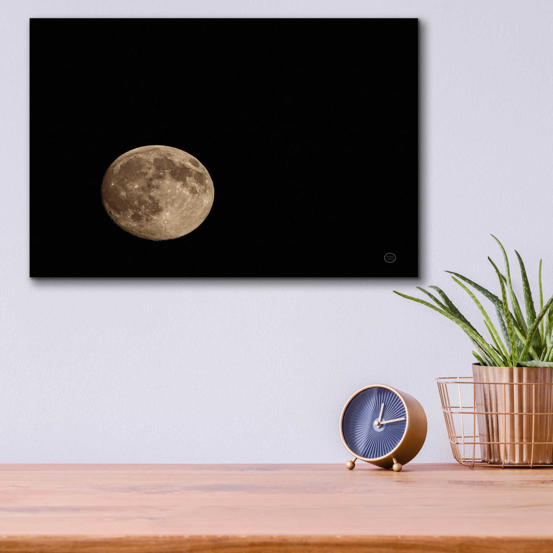 Epic Art 'Moon Detail II' by Nathan Larson, Acrylic Glass Wall Art,16x12