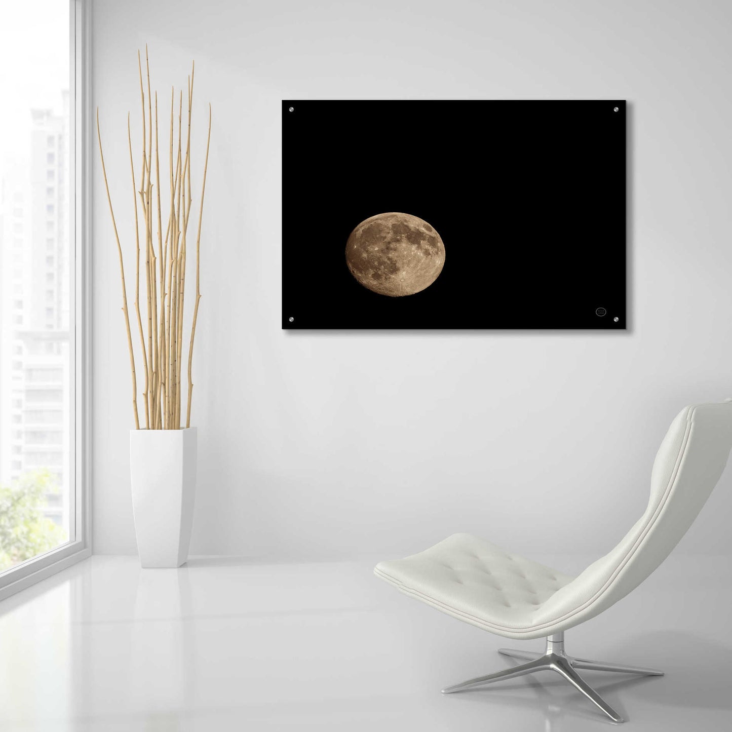 Epic Art 'Moon Detail II' by Nathan Larson, Acrylic Glass Wall Art,36x24