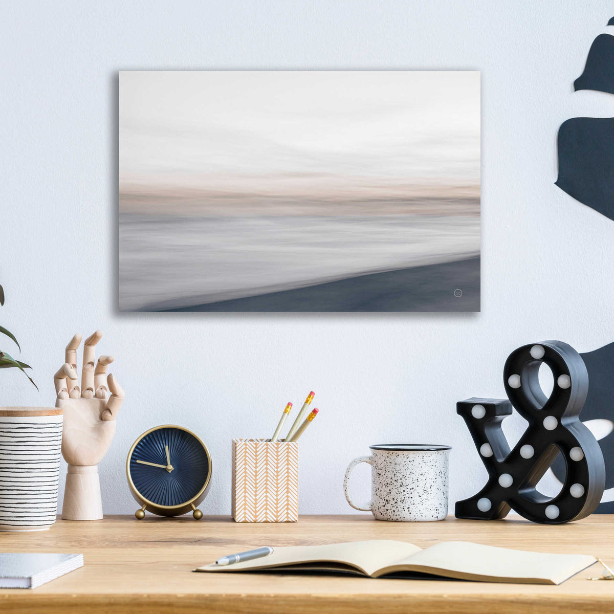 Epic Art 'Waves Move Me I' by Nathan Larson, Acrylic Glass Wall Art,16x12