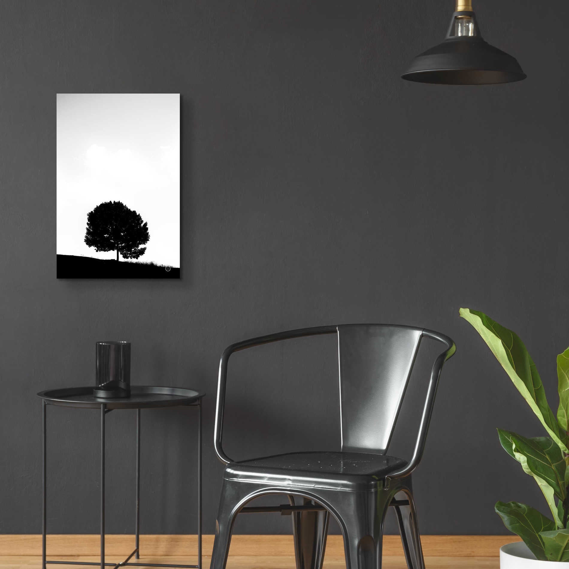 Epic Art 'Lone Tree Hill' by Nathan Larson, Acrylic Glass Wall Art,16x24