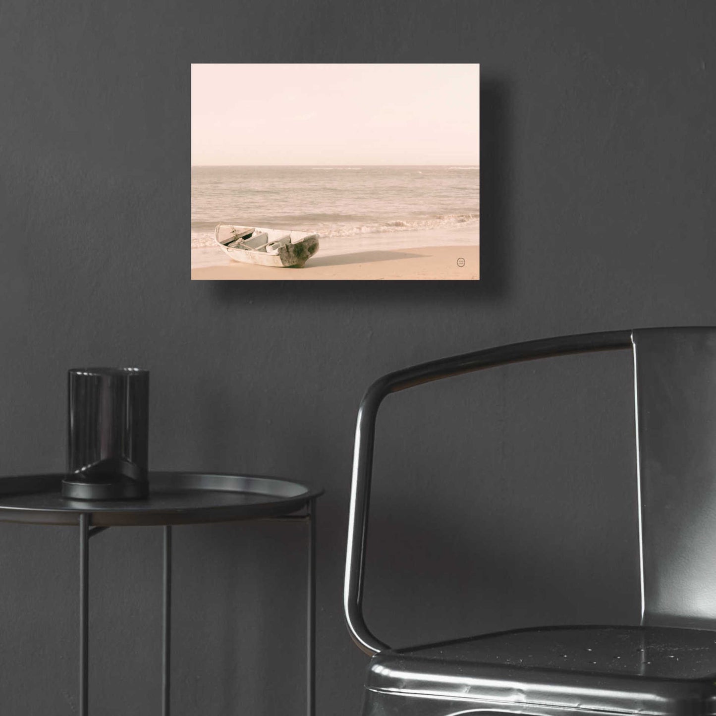 Epic Art 'Fishing Boat at Sunset' by Nathan Larson, Acrylic Glass Wall Art,16x12