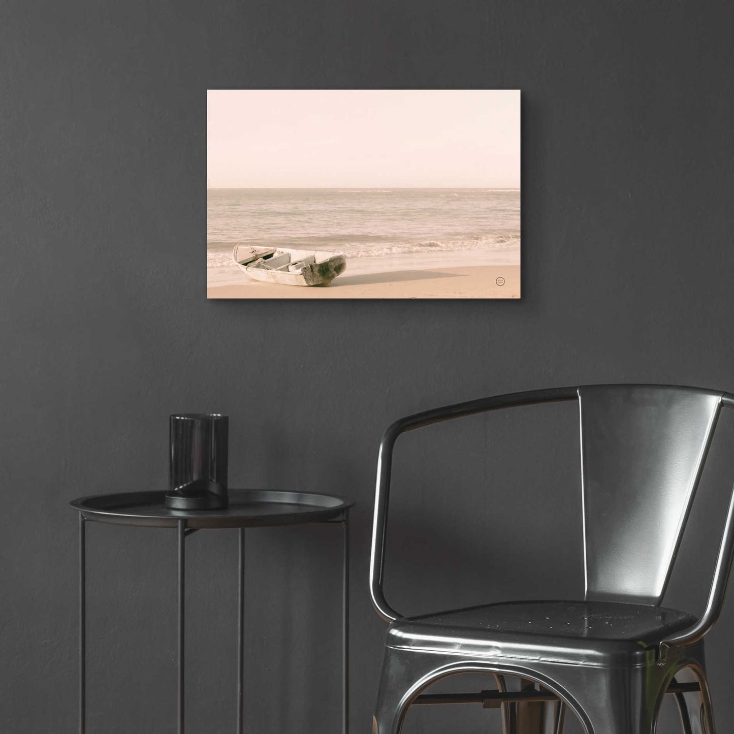 Epic Art 'Fishing Boat at Sunset' by Nathan Larson, Acrylic Glass Wall Art,24x16