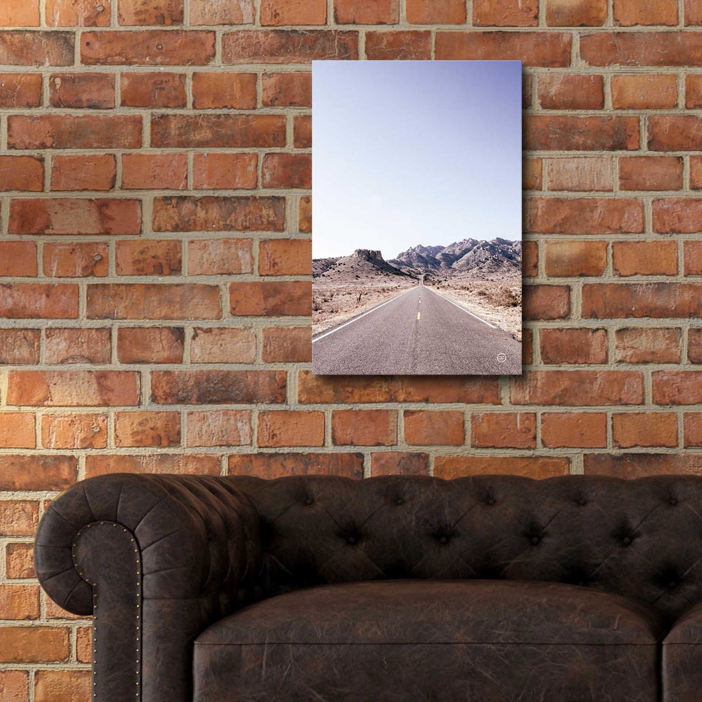 Epic Art 'Dusty Desert Dreams Road' by Nathan Larson, Acrylic Glass Wall Art,16x24