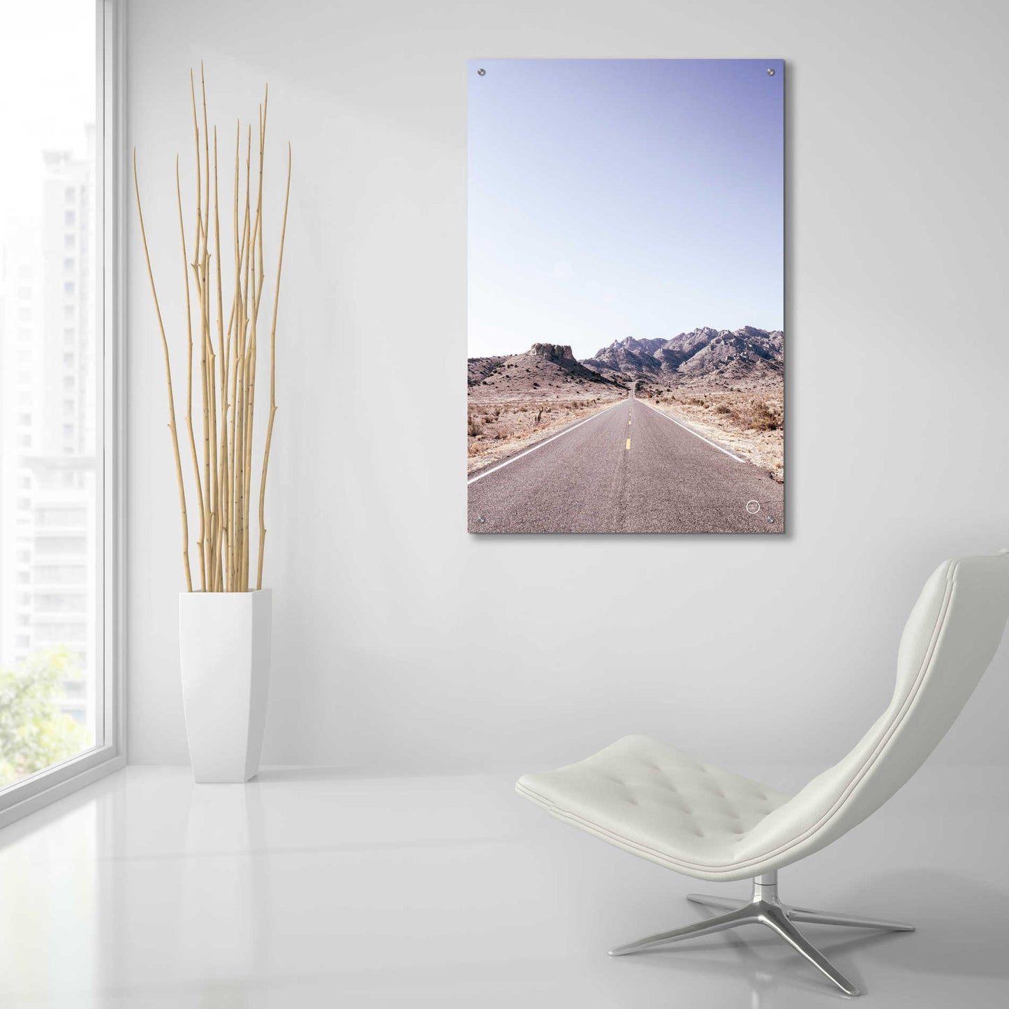 Epic Art 'Dusty Desert Dreams Road' by Nathan Larson, Acrylic Glass Wall Art,24x36