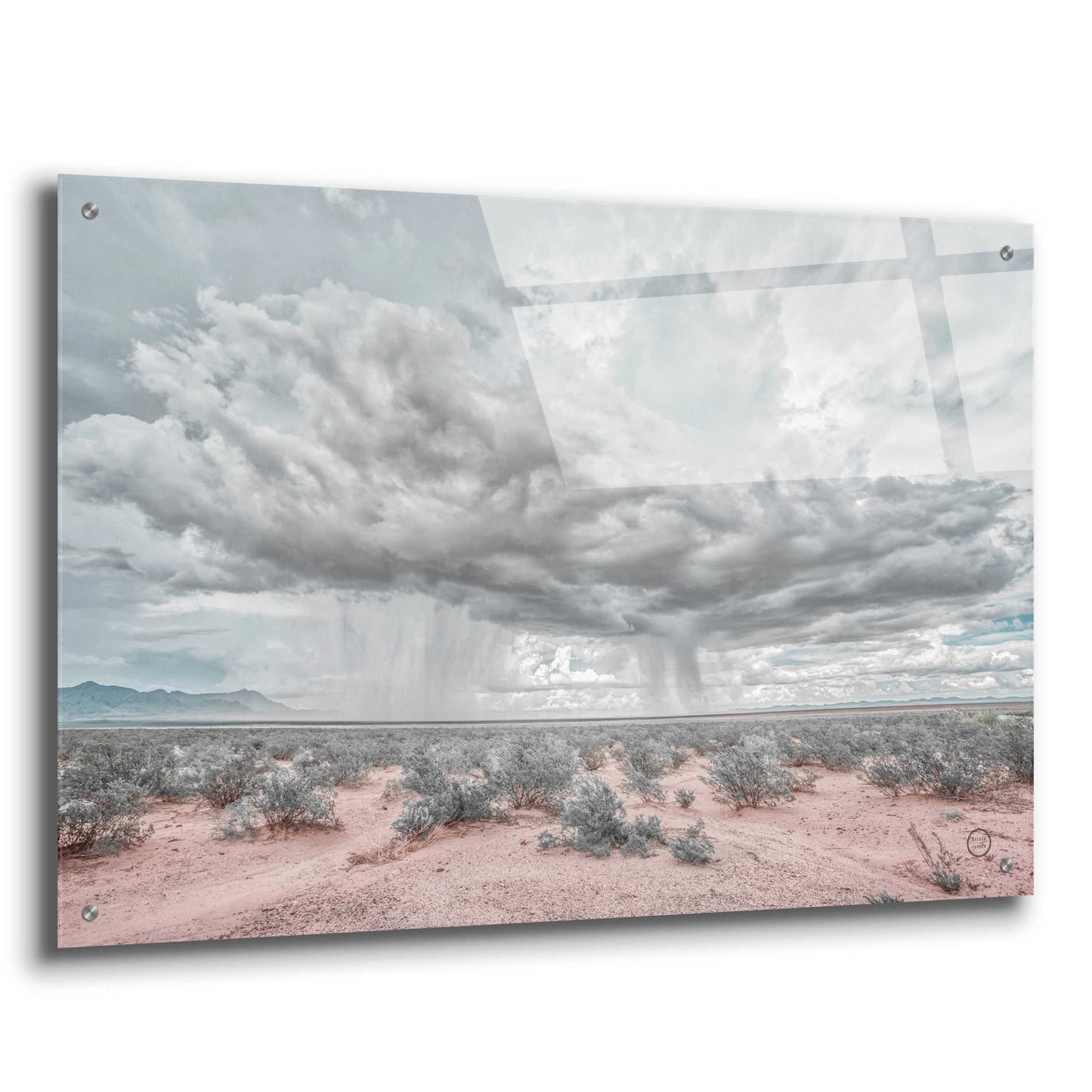 Epic Art 'New Mexico Rain' by Nathan Larson, Acrylic Glass Wall Art,36x24