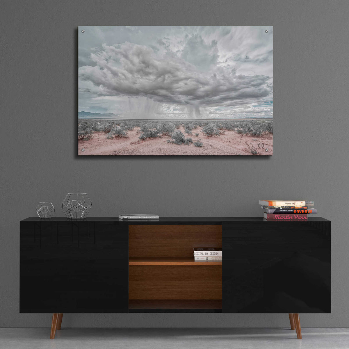 Epic Art 'New Mexico Rain' by Nathan Larson, Acrylic Glass Wall Art,36x24