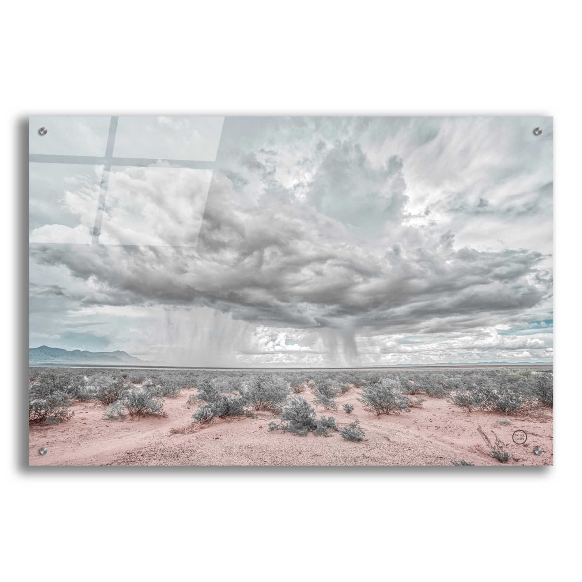 Epic Art 'New Mexico Rain' by Nathan Larson, Acrylic Glass Wall Art,36x24