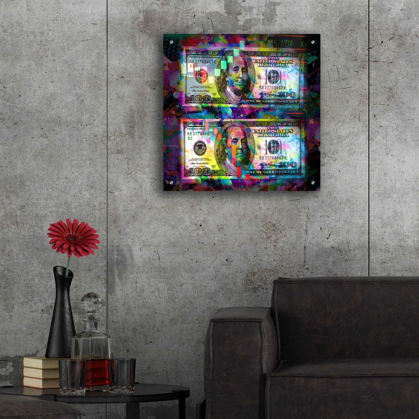 Epic Art 'Good Day Bad Day,' Acrylic Glass Wall Art,24x24