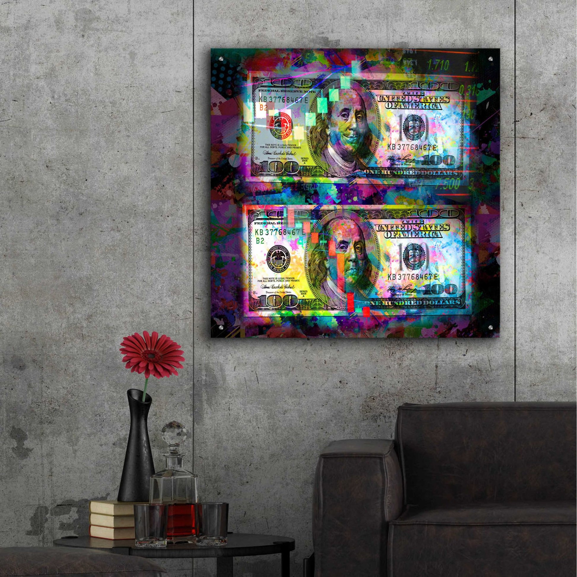 Epic Art 'Good Day Bad Day,' Acrylic Glass Wall Art,36x36