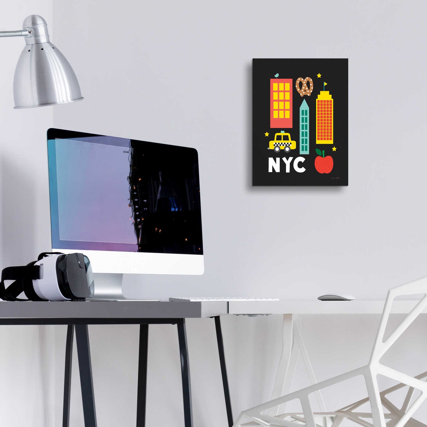 Epic Art 'City Fun NYC' by Ann Kelle Designs, Acrylic Glass Wall Art,12x16