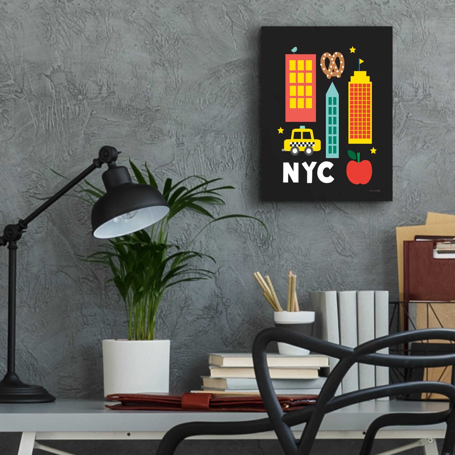 Epic Art 'City Fun NYC' by Ann Kelle Designs, Acrylic Glass Wall Art,12x16