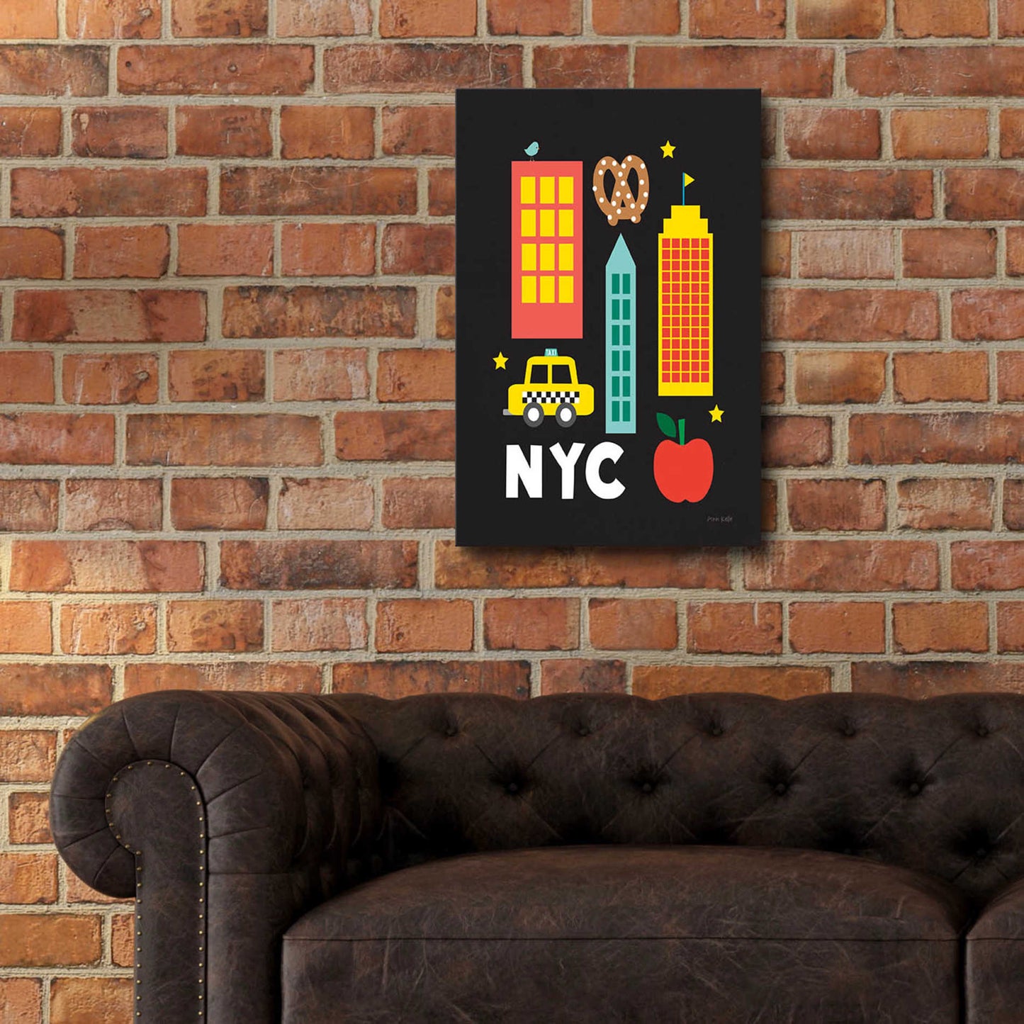 Epic Art 'City Fun NYC' by Ann Kelle Designs, Acrylic Glass Wall Art,16x24