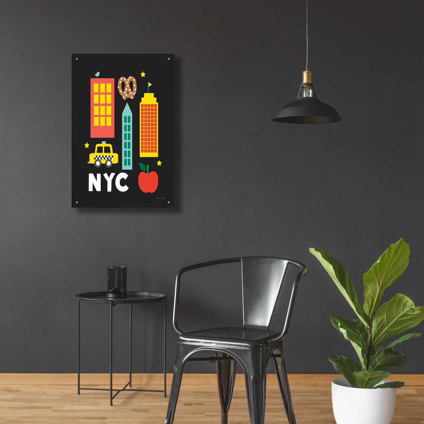 Epic Art 'City Fun NYC' by Ann Kelle Designs, Acrylic Glass Wall Art,24x36