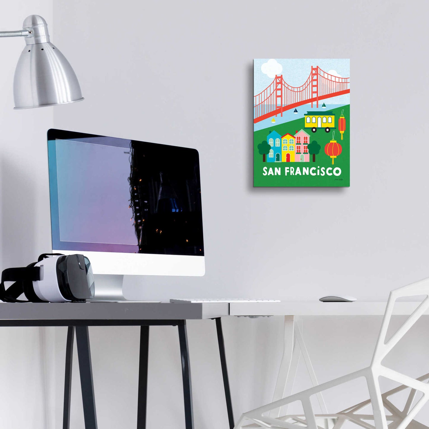 Epic Art 'City Fun San Francisco' by Ann Kelle Designs, Acrylic Glass Wall Art,12x16