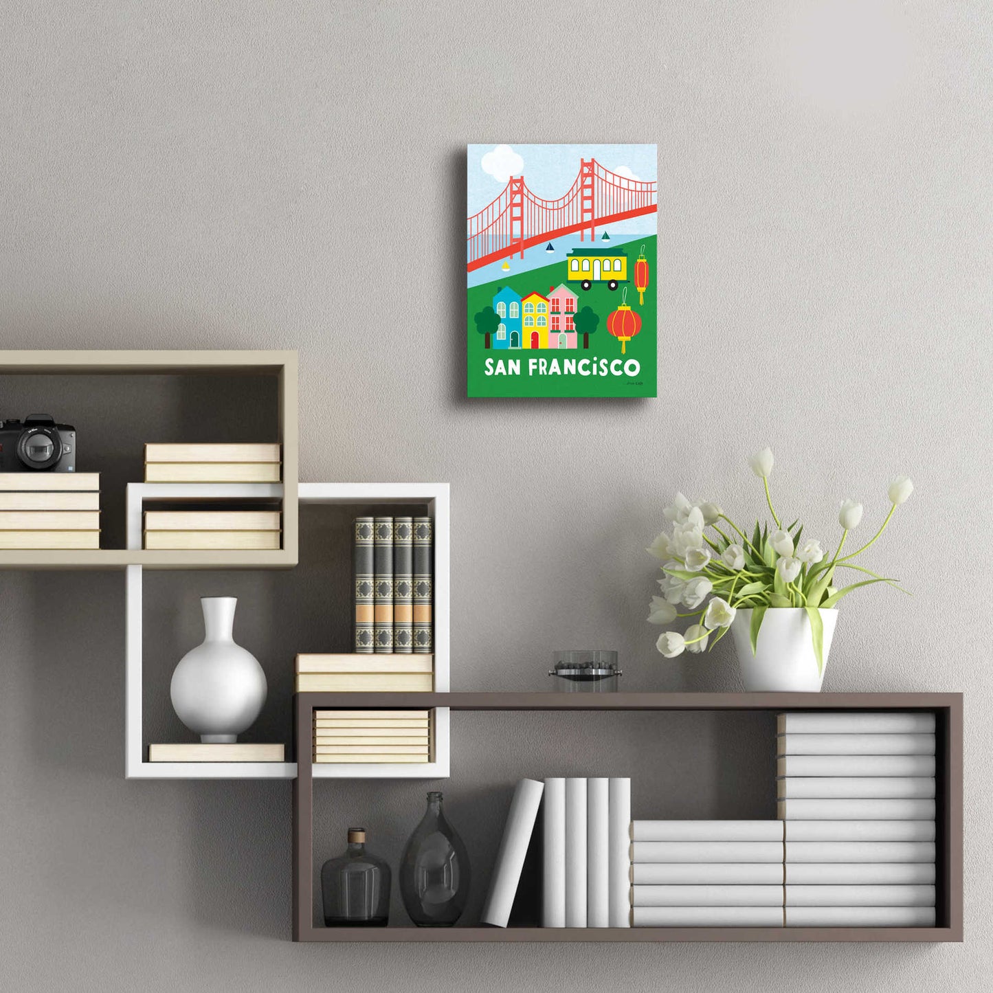 Epic Art 'City Fun San Francisco' by Ann Kelle Designs, Acrylic Glass Wall Art,12x16