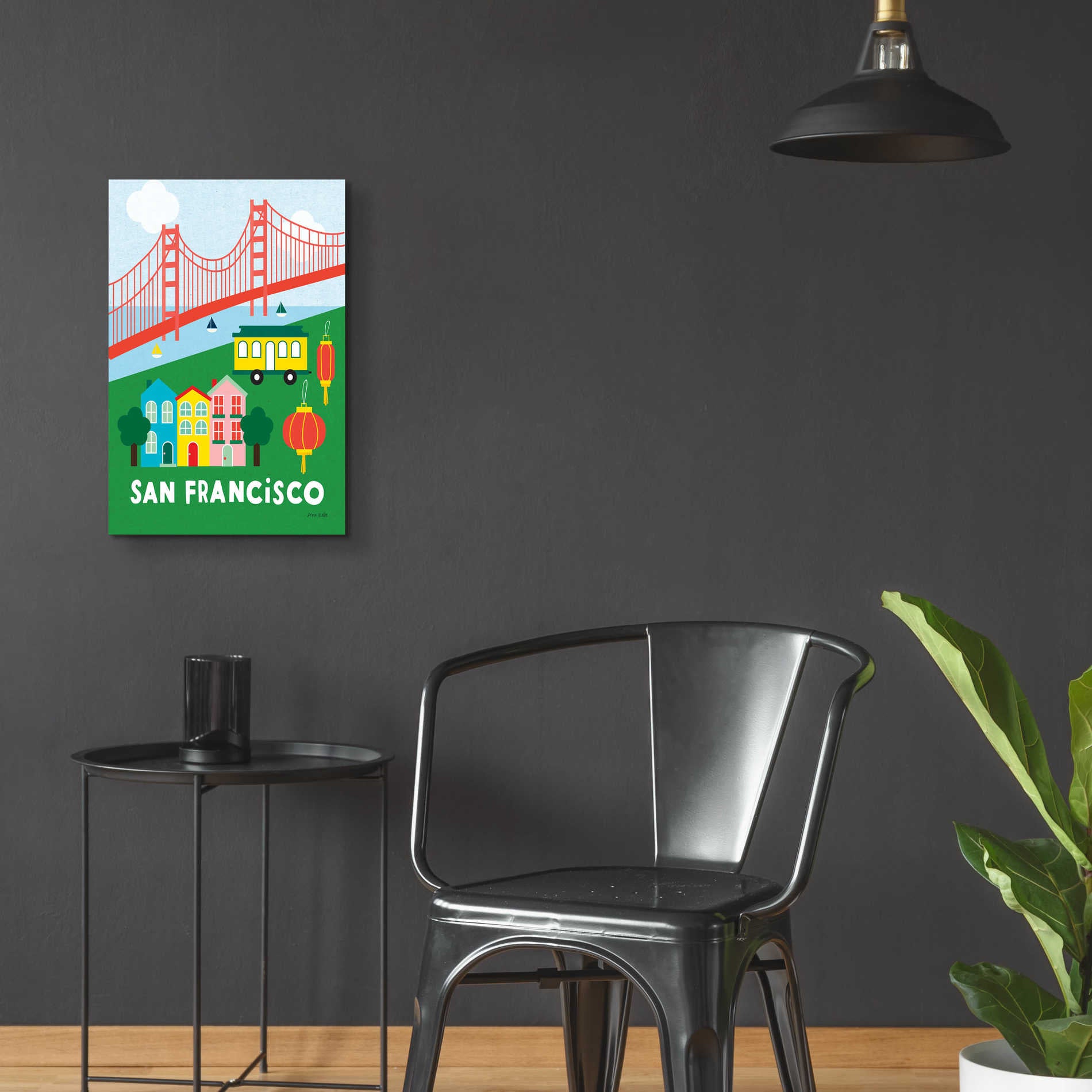 Epic Art 'City Fun San Francisco' by Ann Kelle Designs, Acrylic Glass Wall Art,16x24