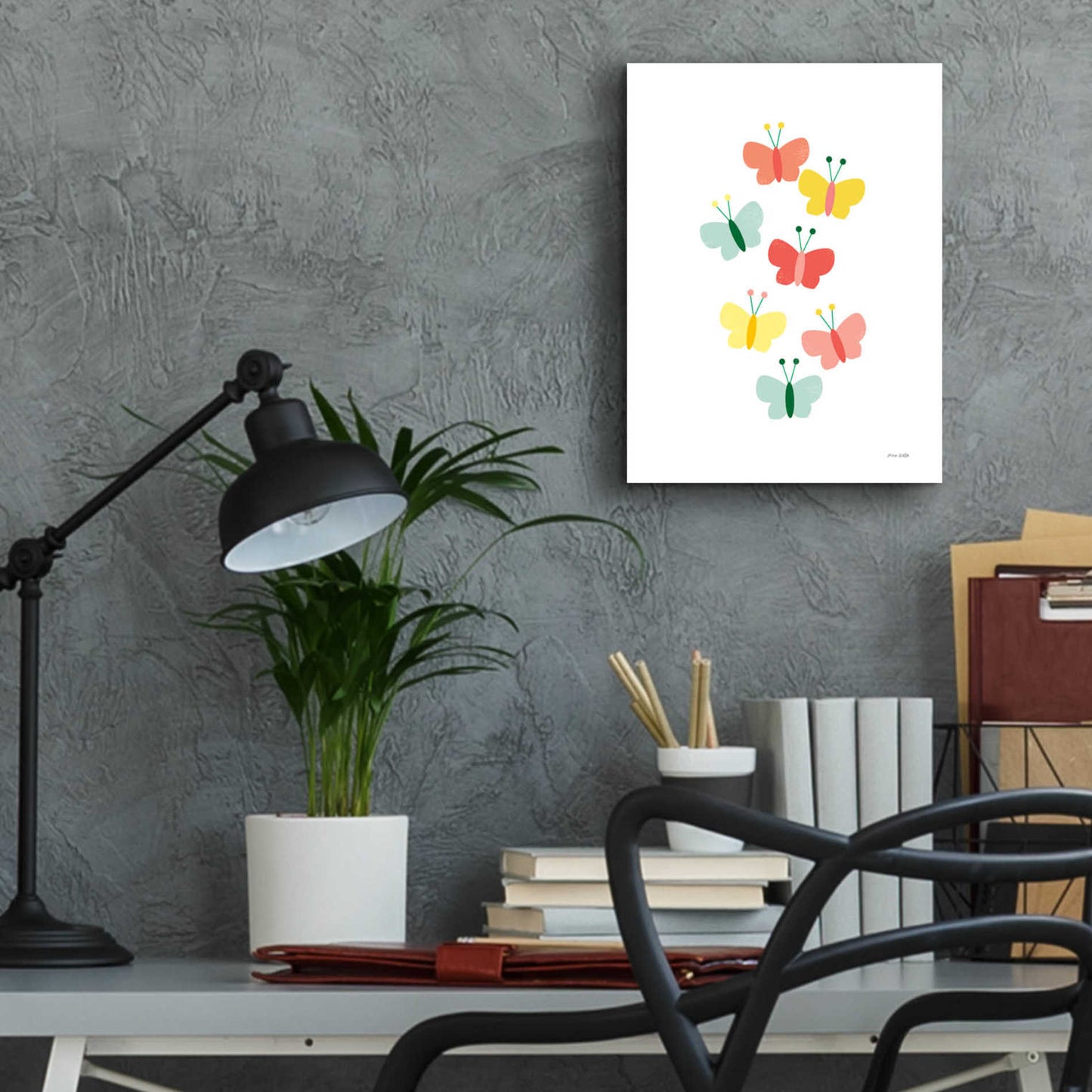 Epic Art 'Butterfly Friends' by Ann Kelle Designs, Acrylic Glass Wall Art,12x16