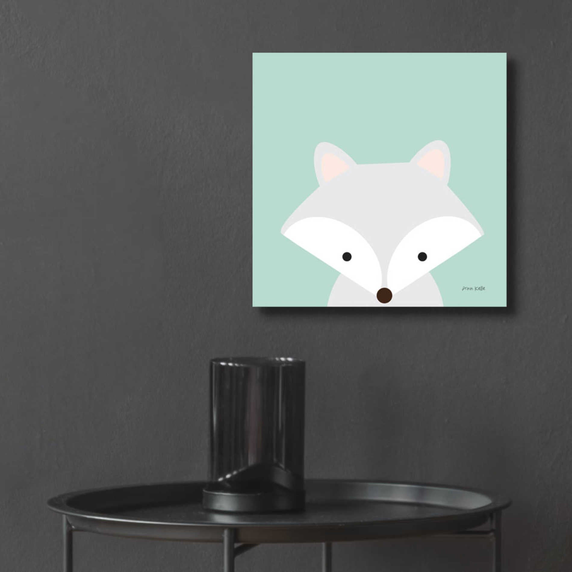 Epic Art 'Cuddly Fox' by Ann Kelle Designs, Acrylic Glass Wall Art,12x12