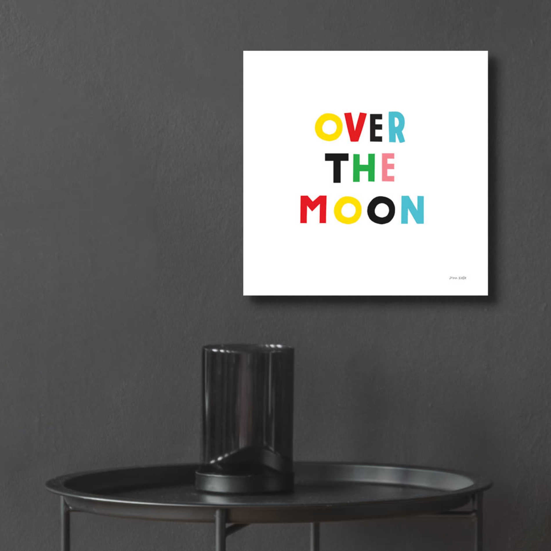 Epic Art 'Over the Moon' by Ann Kelle Designs, Acrylic Glass Wall Art,12x12