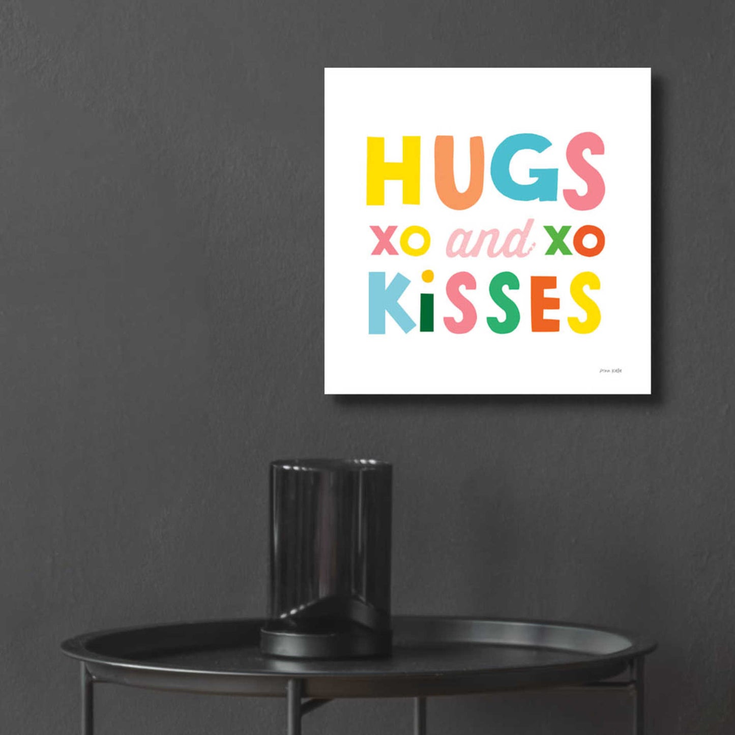 Epic Art 'Hugs and Kisses' by Ann Kelle Designs, Acrylic Glass Wall Art,12x12