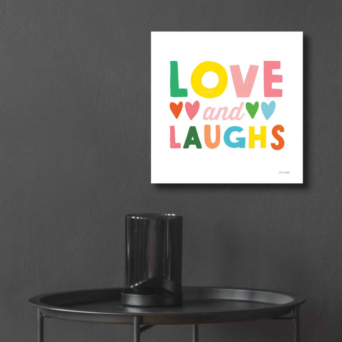 Epic Art 'Love and Laughs' by Ann Kelle Designs, Acrylic Glass Wall Art,12x12