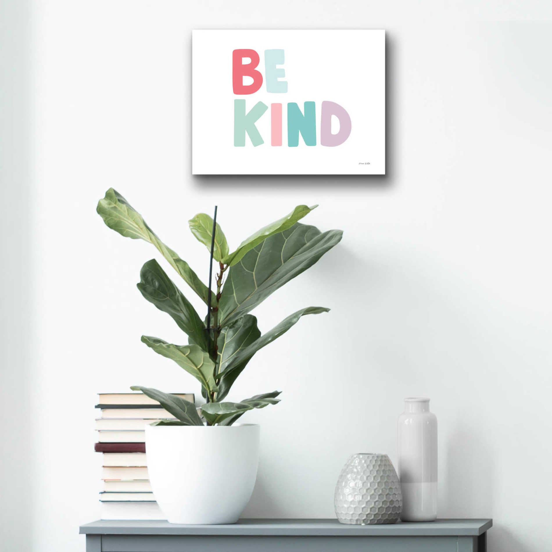 Epic Art 'Be Kind' by Ann Kelle Designs, Acrylic Glass Wall Art,16x12