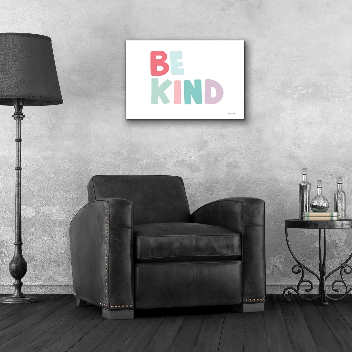 Epic Art 'Be Kind' by Ann Kelle Designs, Acrylic Glass Wall Art,24x16