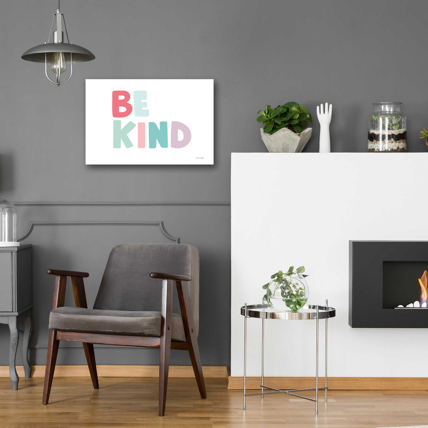 Epic Art 'Be Kind' by Ann Kelle Designs, Acrylic Glass Wall Art,24x16