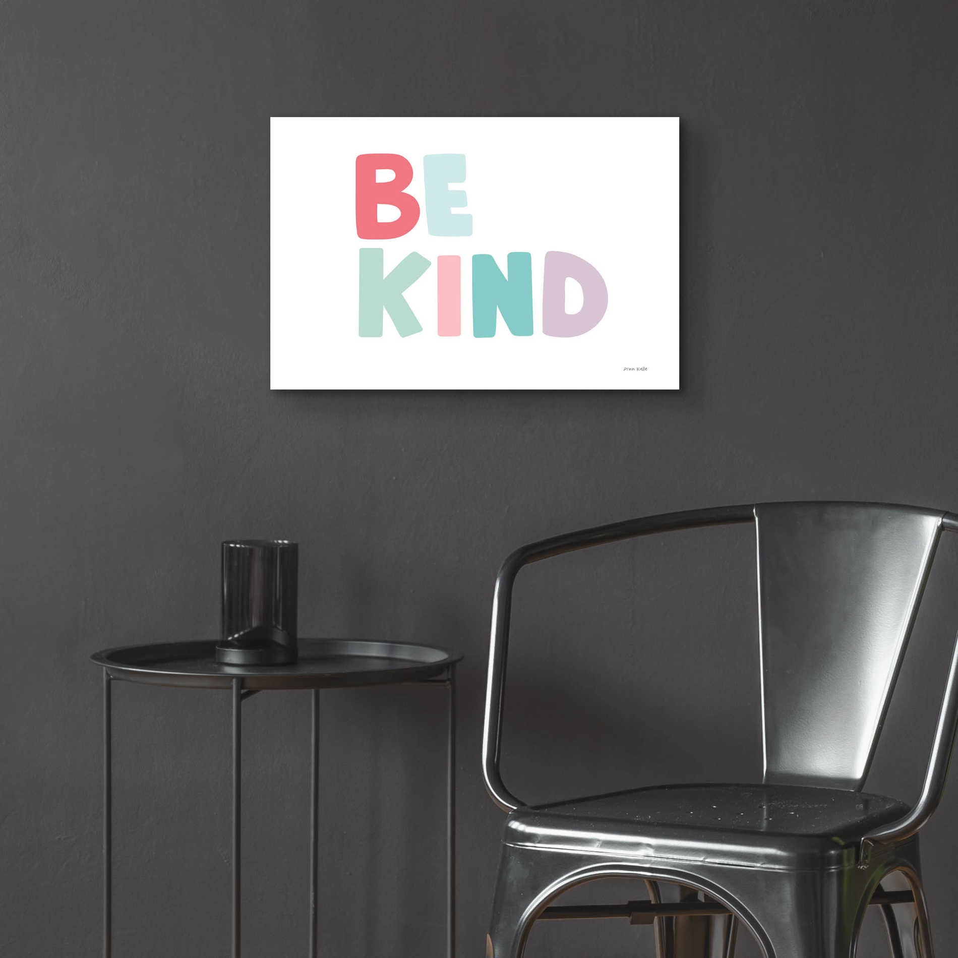 Epic Art 'Be Kind' by Ann Kelle Designs, Acrylic Glass Wall Art,24x16