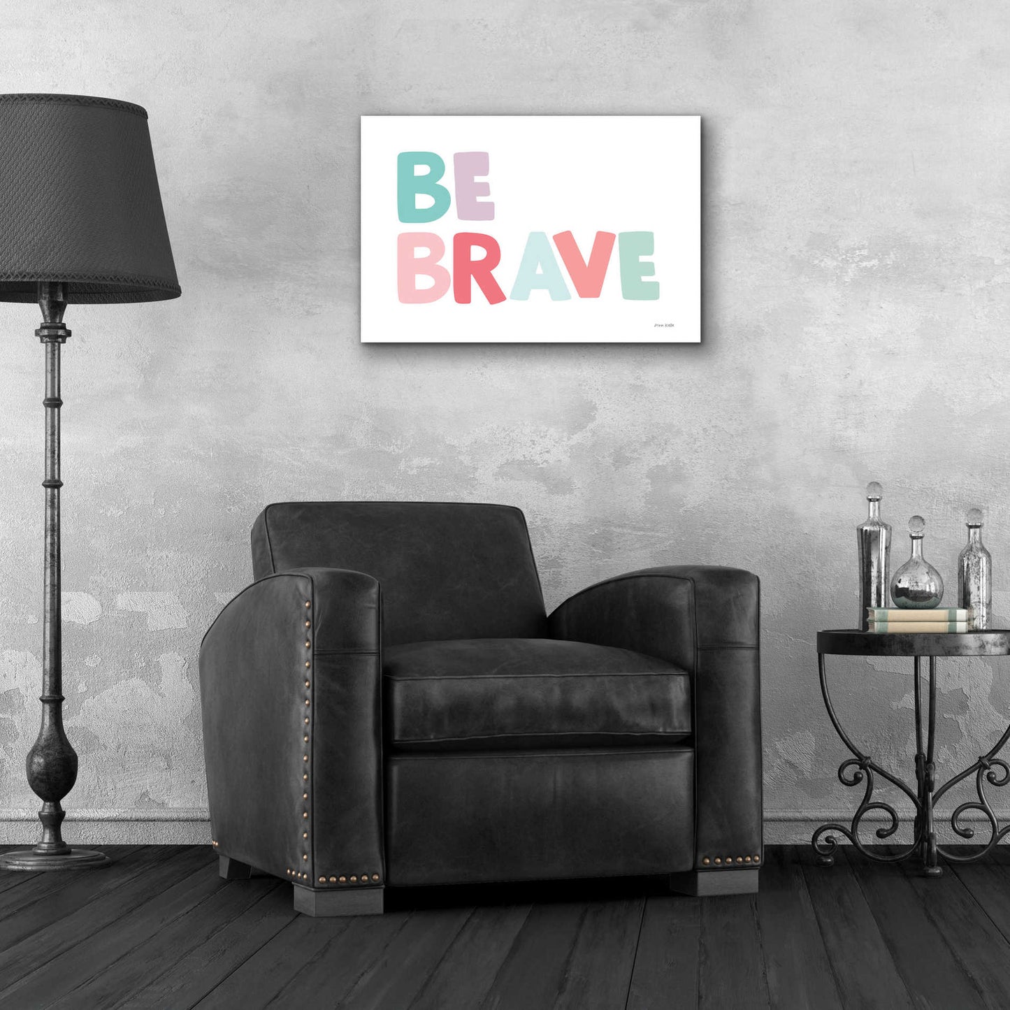 Epic Art 'Be Brave' by Ann Kelle Designs, Acrylic Glass Wall Art,24x16