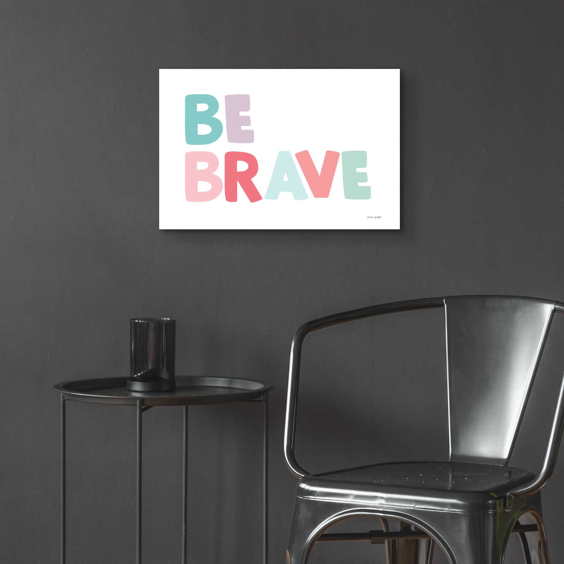 Epic Art 'Be Brave' by Ann Kelle Designs, Acrylic Glass Wall Art,24x16