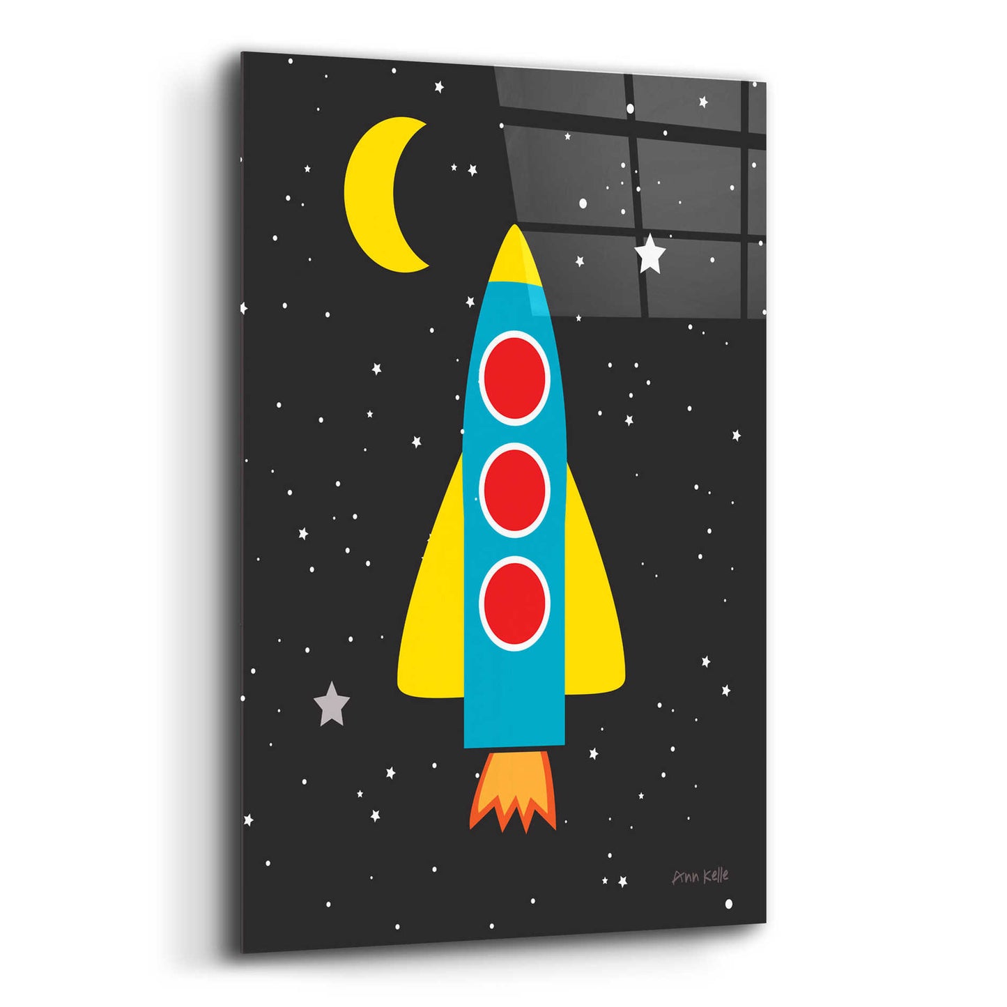 Epic Art 'Blast Off' by Ann Kelle Designs, Acrylic Glass Wall Art,12x16