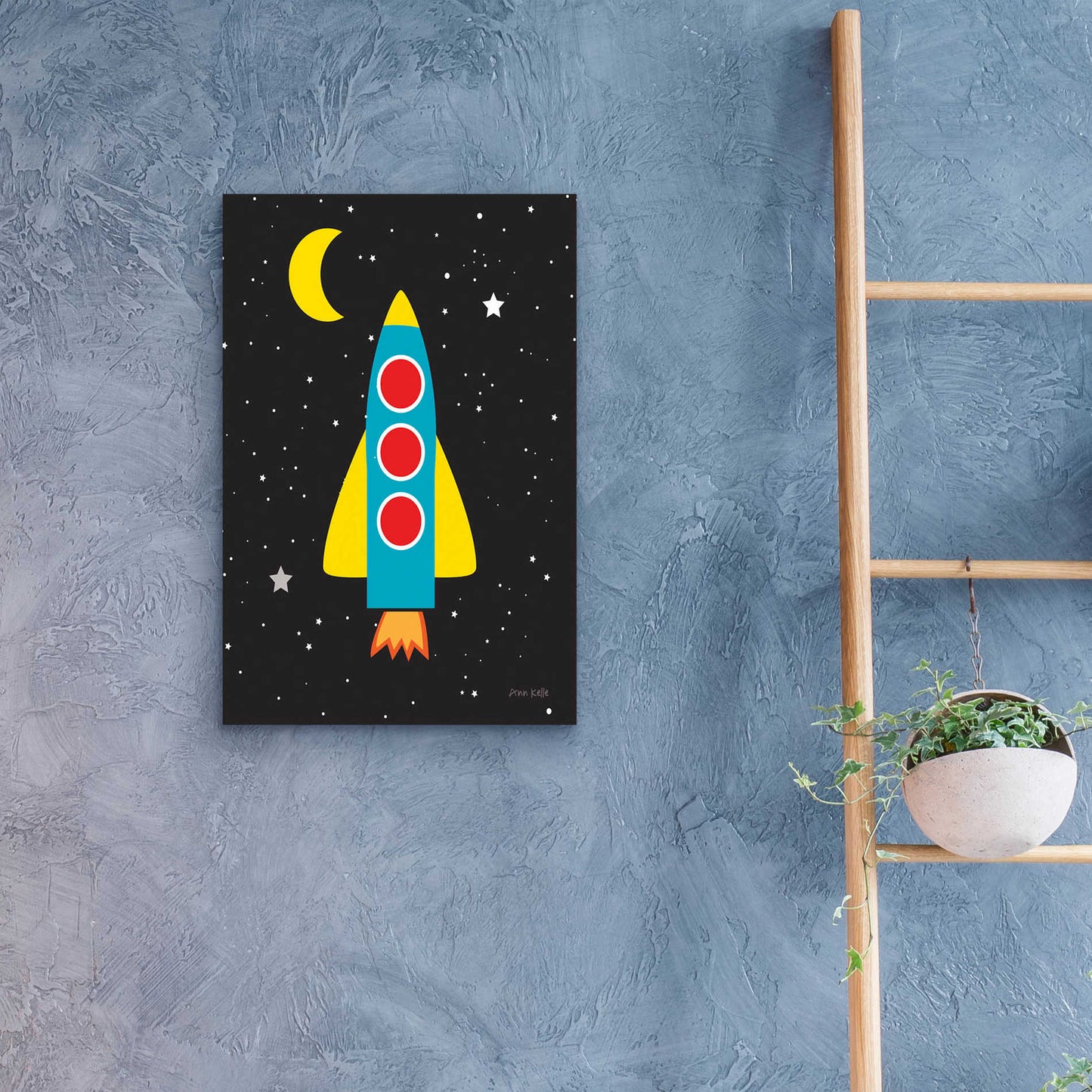 Epic Art 'Blast Off' by Ann Kelle Designs, Acrylic Glass Wall Art,16x24