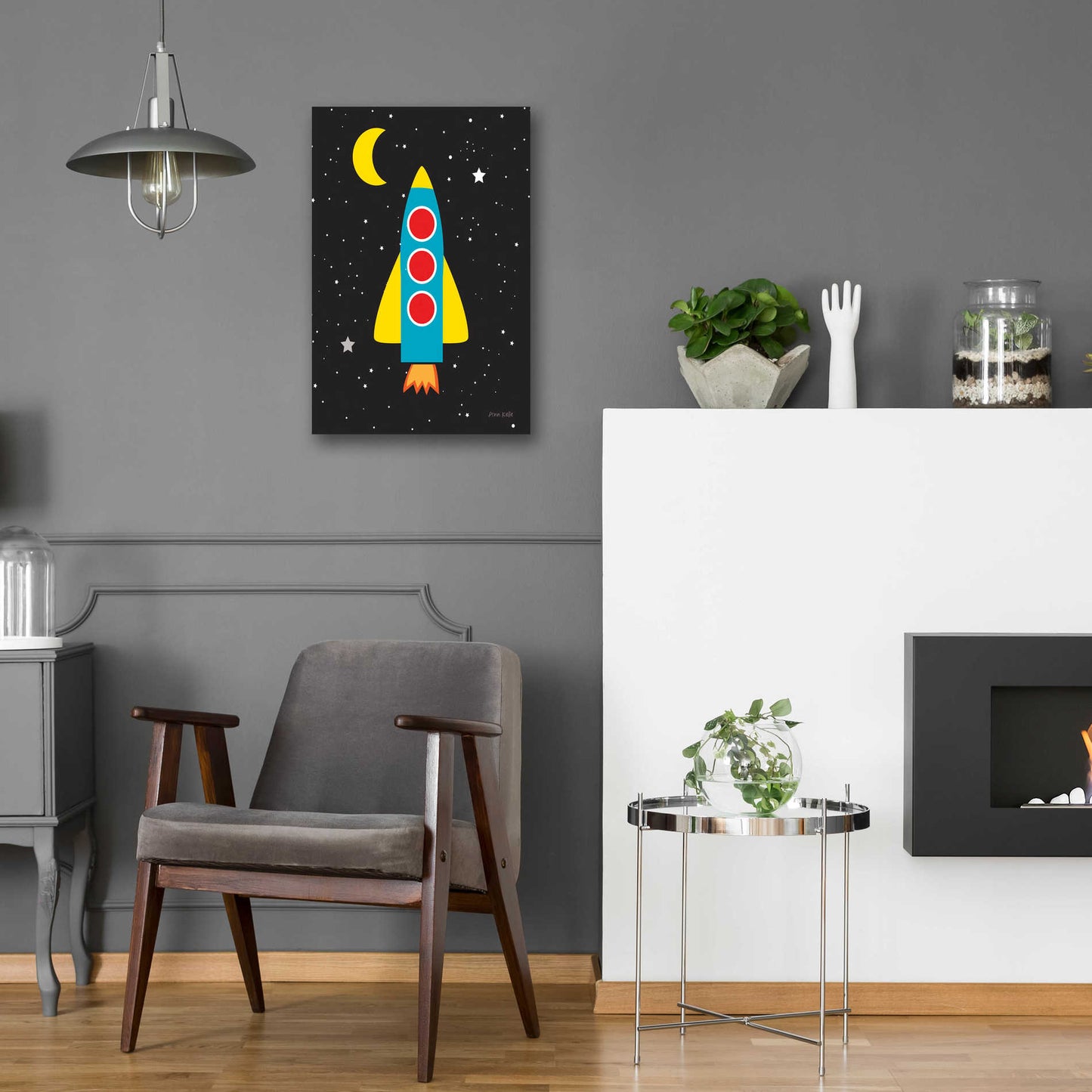 Epic Art 'Blast Off' by Ann Kelle Designs, Acrylic Glass Wall Art,16x24