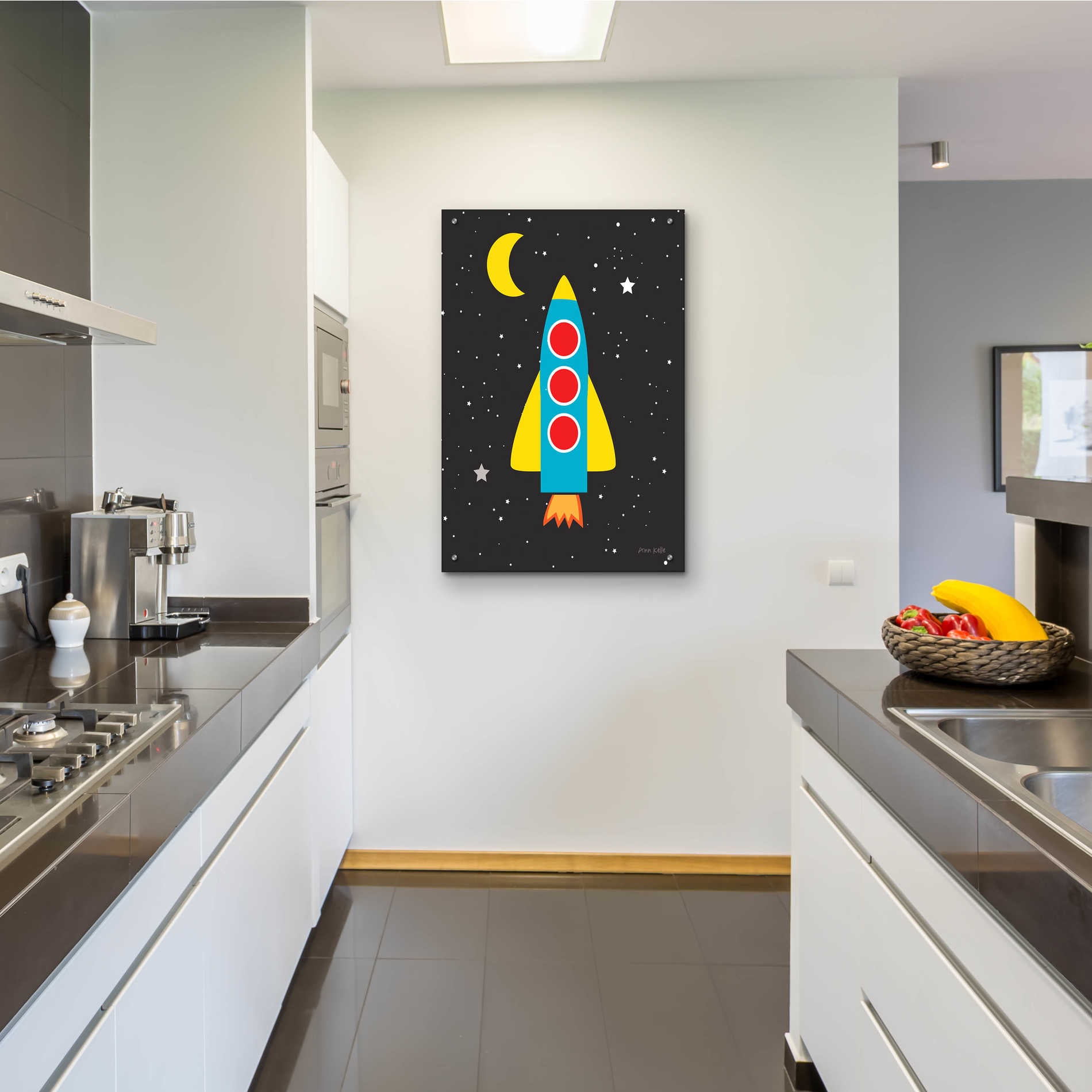 Epic Art 'Blast Off' by Ann Kelle Designs, Acrylic Glass Wall Art,24x36