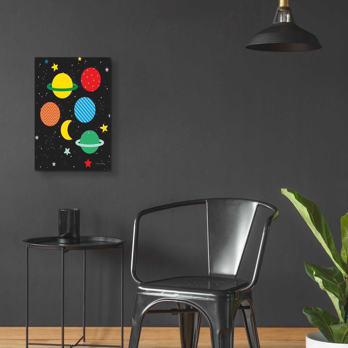 Epic Art 'Outer Space' by Ann Kelle Designs, Acrylic Glass Wall Art,16x24