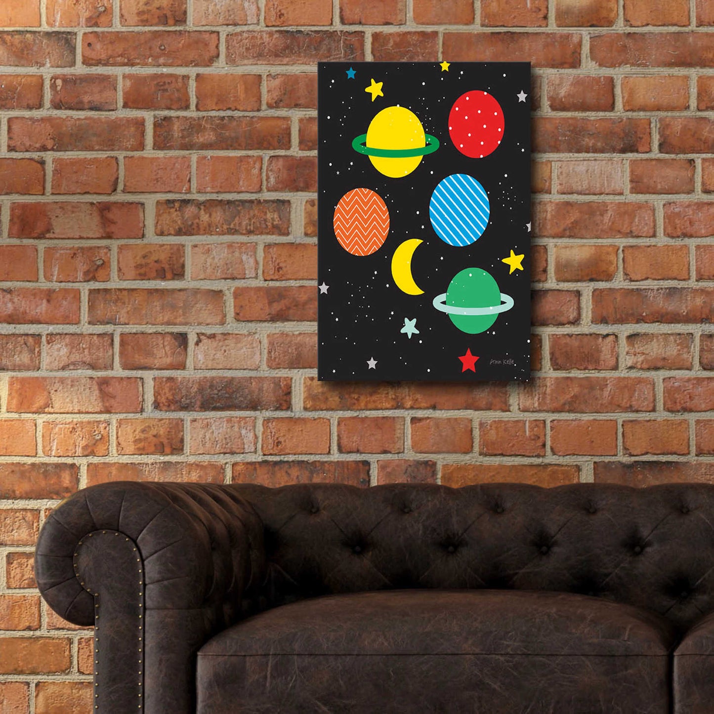 Epic Art 'Outer Space' by Ann Kelle Designs, Acrylic Glass Wall Art,16x24