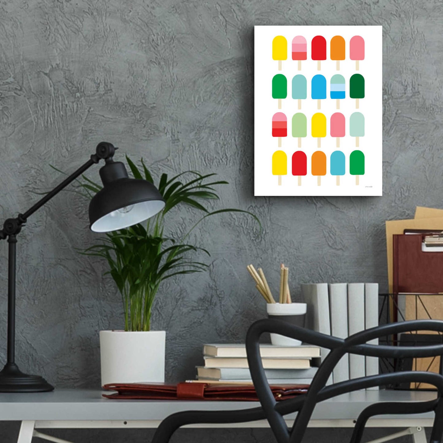 Epic Art 'Popcycle Fun' by Ann Kelle Designs, Acrylic Glass Wall Art,12x16