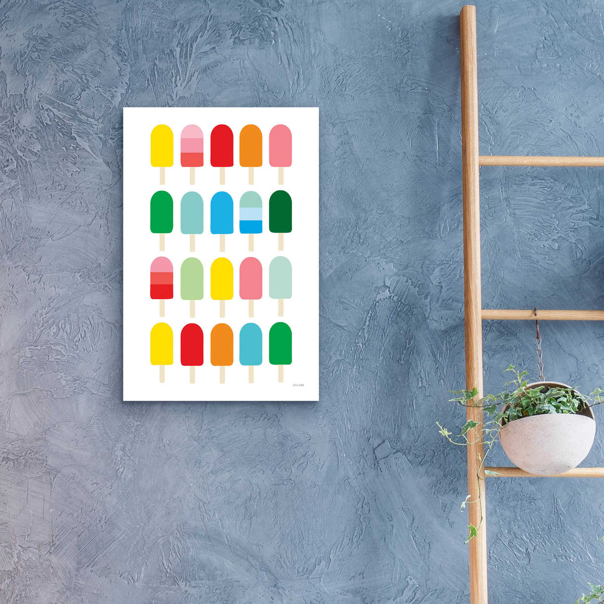 Epic Art 'Popcycle Fun' by Ann Kelle Designs, Acrylic Glass Wall Art,16x24