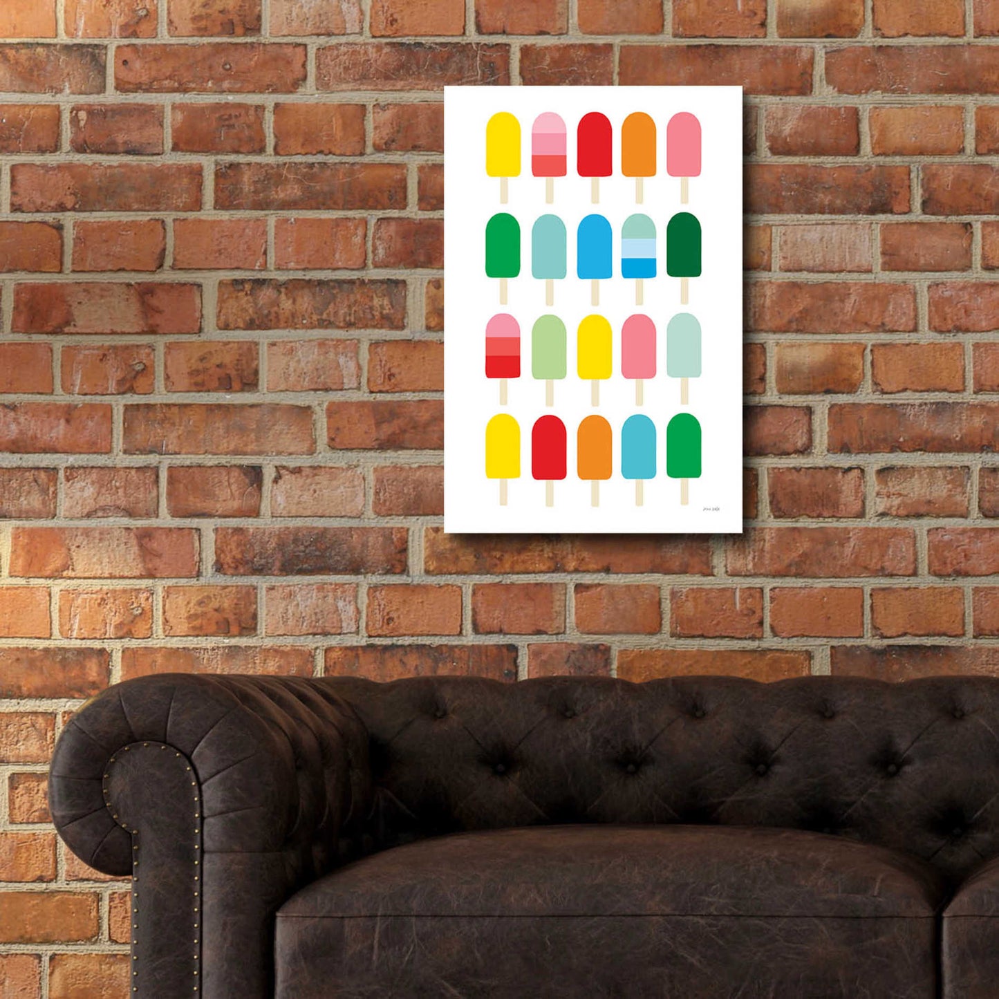 Epic Art 'Popcycle Fun' by Ann Kelle Designs, Acrylic Glass Wall Art,16x24