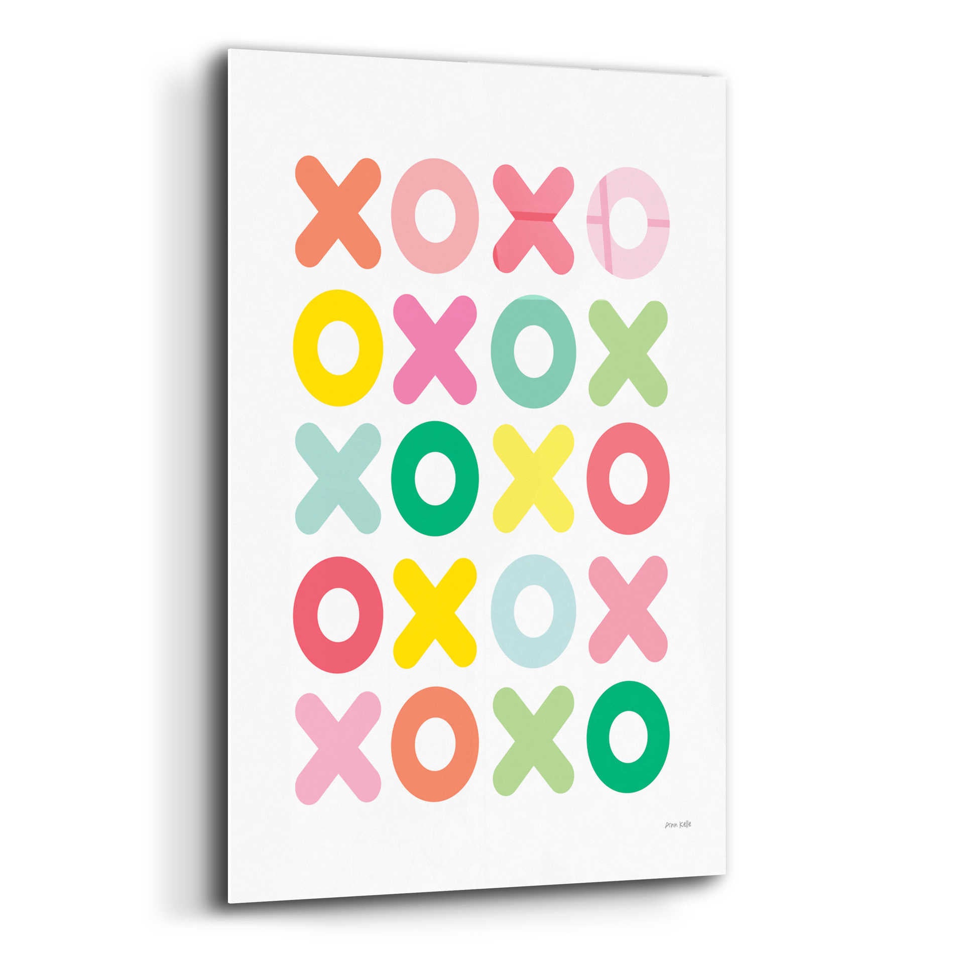 Epic Art 'Love You Lots' by Ann Kelle Designs, Acrylic Glass Wall Art,12x16