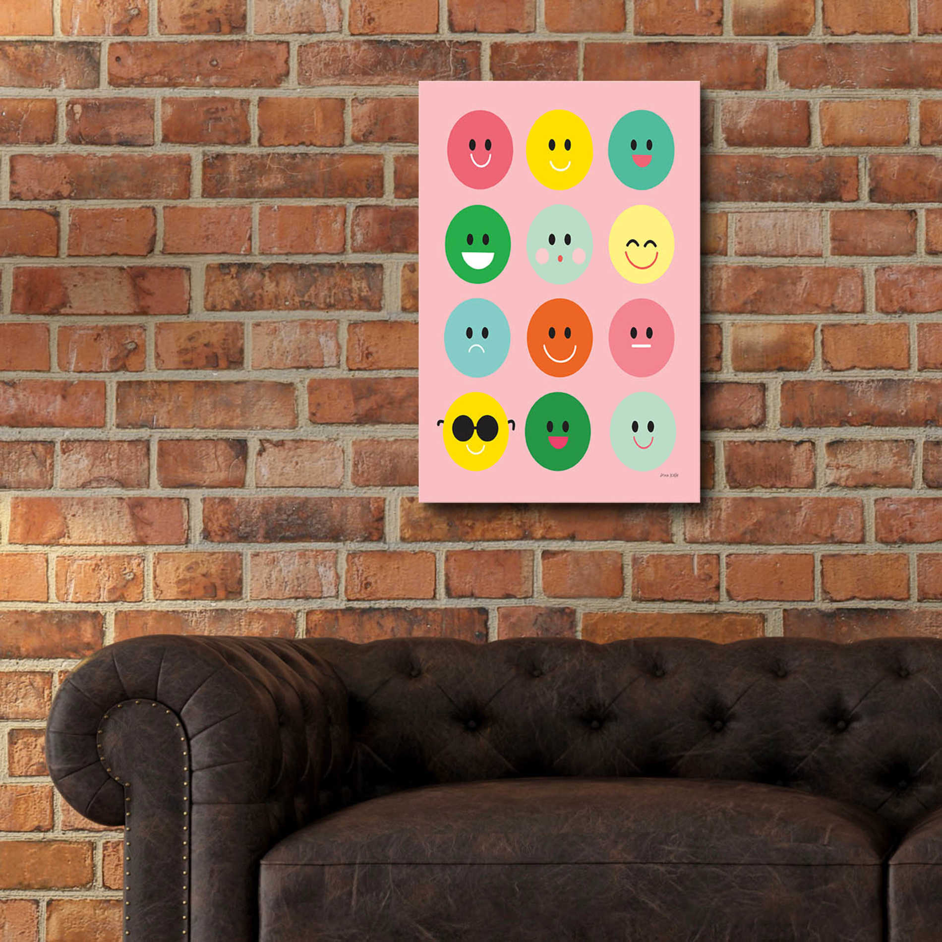 Epic Art 'Happy Circles' by Ann Kelle Designs, Acrylic Glass Wall Art,16x24