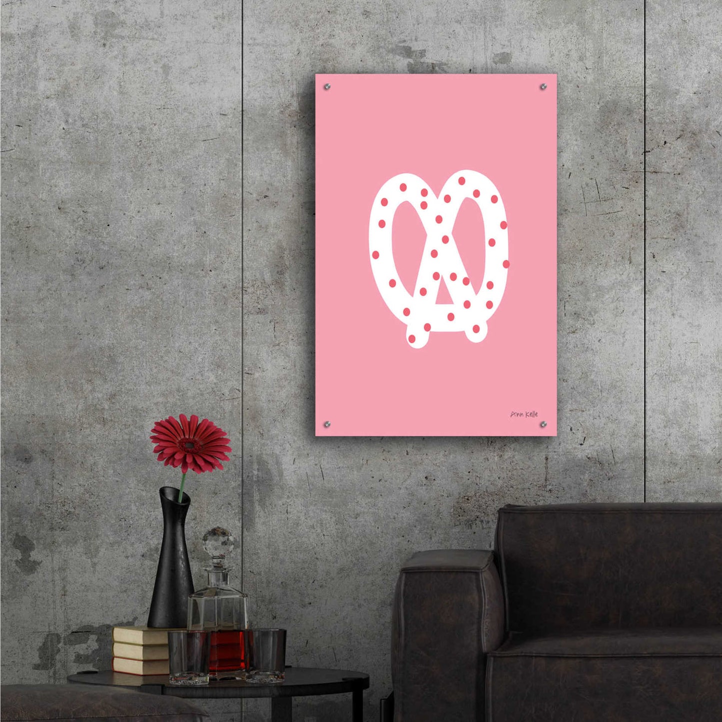 Epic Art 'Pretzel' by Ann Kelle Designs, Acrylic Glass Wall Art,24x36