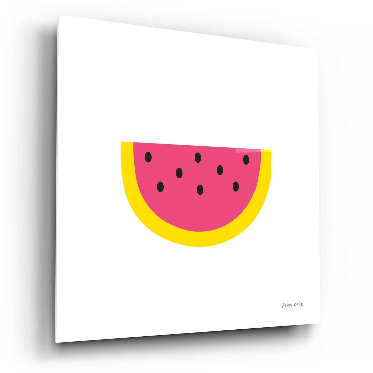 Epic Art 'Watermelon' by Ann Kelle Designs, Acrylic Glass Wall Art,12x12