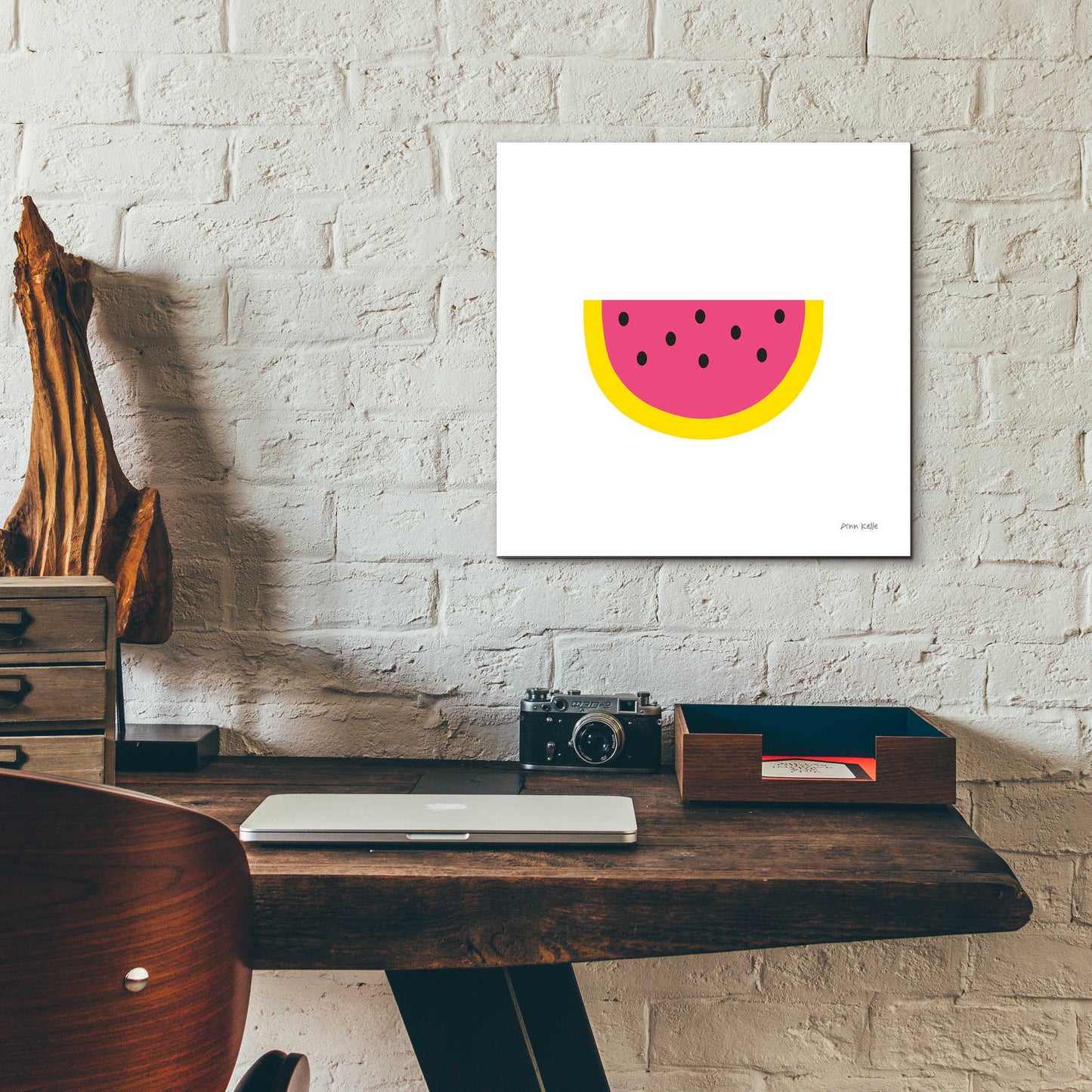 Epic Art 'Watermelon' by Ann Kelle Designs, Acrylic Glass Wall Art,12x12