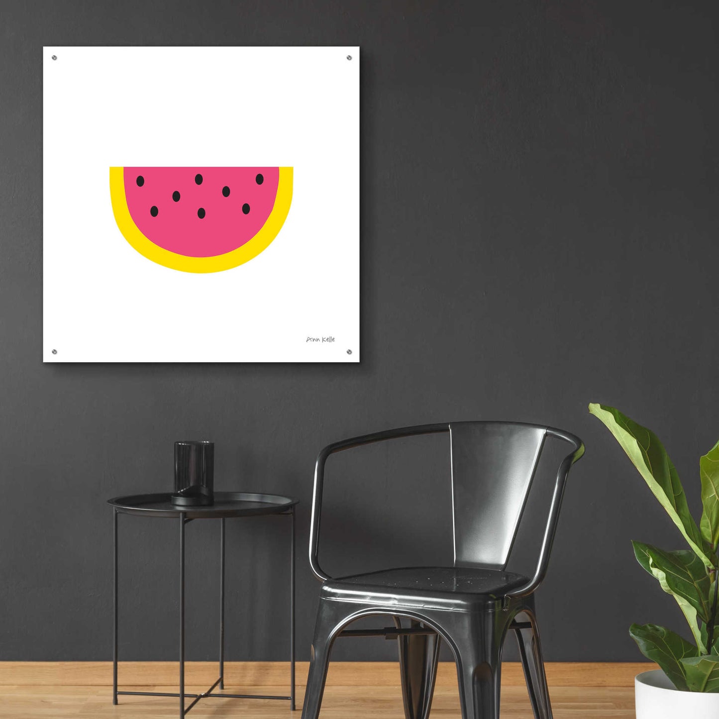 Epic Art 'Watermelon' by Ann Kelle Designs, Acrylic Glass Wall Art,36x36