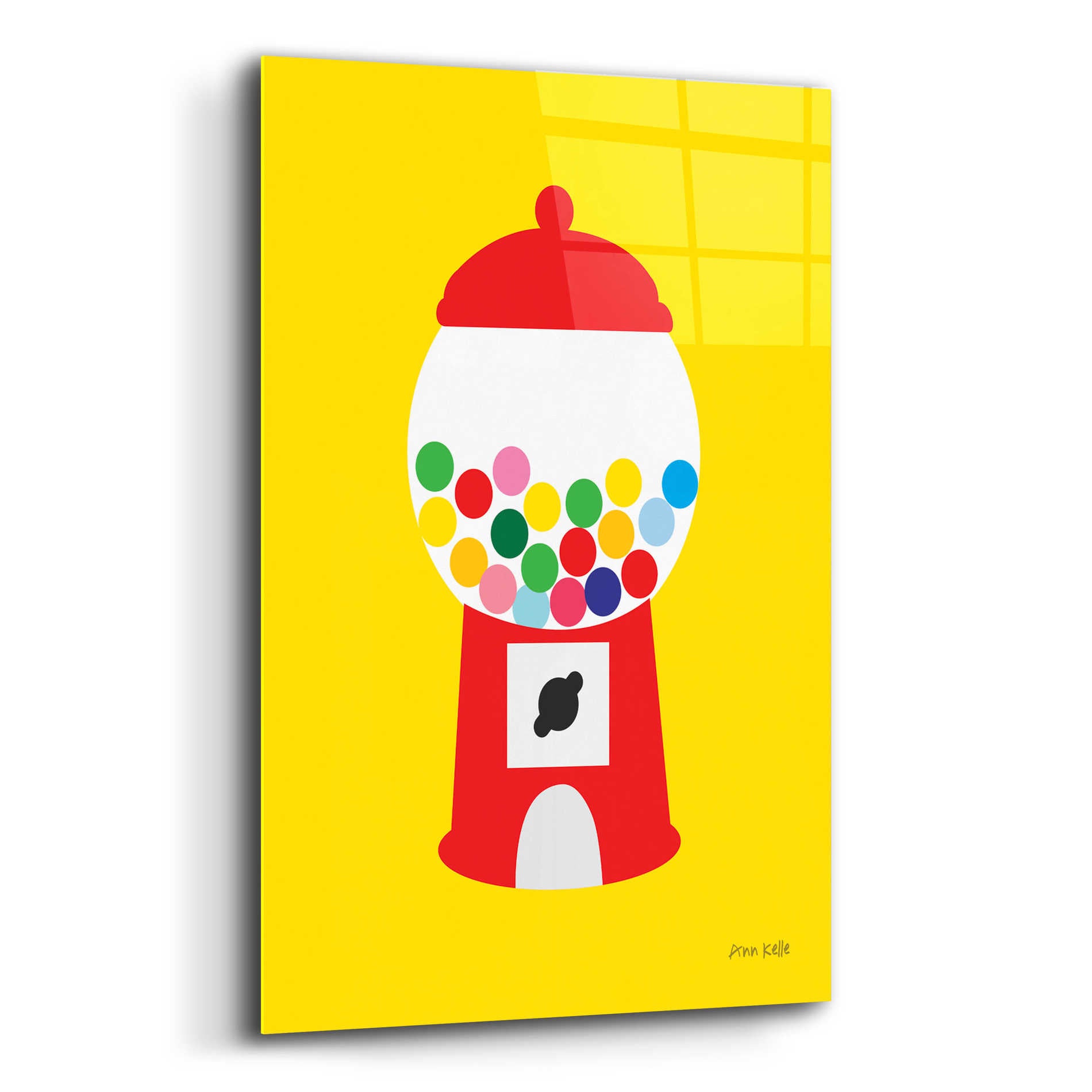 Epic Art 'Gumball Machine' by Ann Kelle Designs, Acrylic Glass Wall Art,12x16