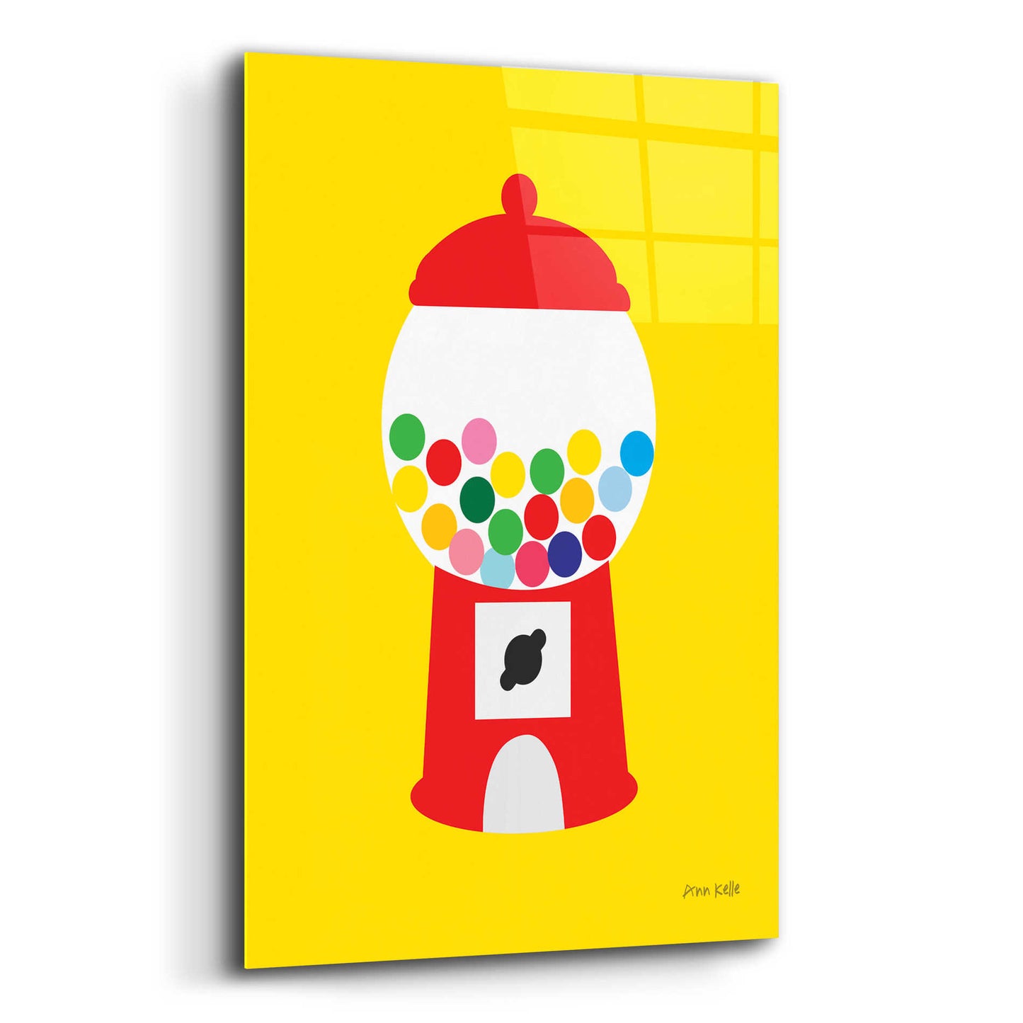 Epic Art 'Gumball Machine' by Ann Kelle Designs, Acrylic Glass Wall Art,16x24