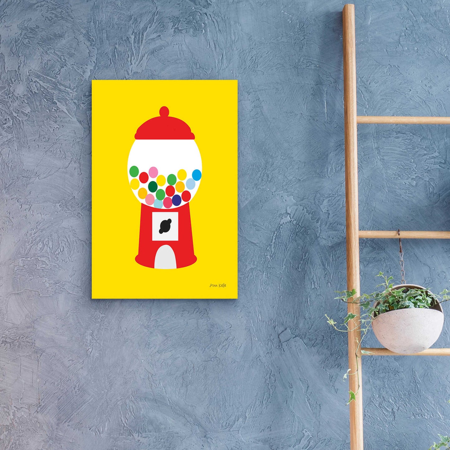 Epic Art 'Gumball Machine' by Ann Kelle Designs, Acrylic Glass Wall Art,16x24